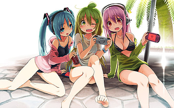 NitroPlus Volcaloid New Wall :):):), anime, wall, girls, nitroplus, new, play, beauty, volcaloid HD wallpaper