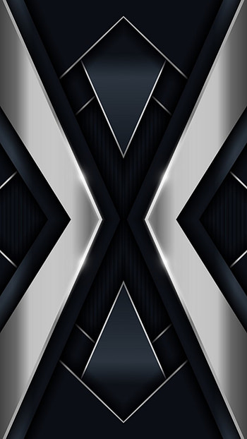 material design modern, digital, blue, shapes, texture, black, geometric, silver, abstract HD phone wallpaper