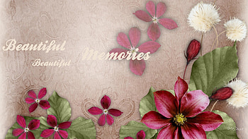 Beautiful Memories, summer, leaves, floral, flowers, romantic, spring, vintage, memories HD wallpaper