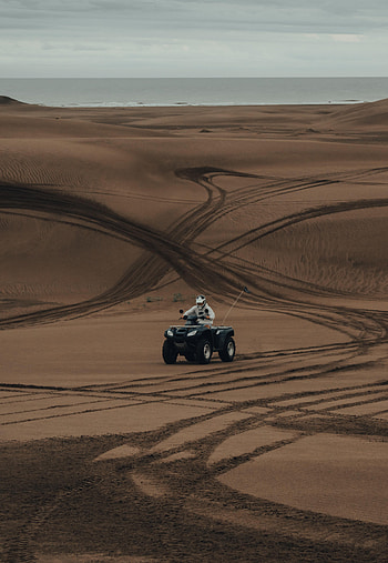 Sand, Motorcycles, Desert, Traces, Atv, Quad Bike HD phone wallpaper