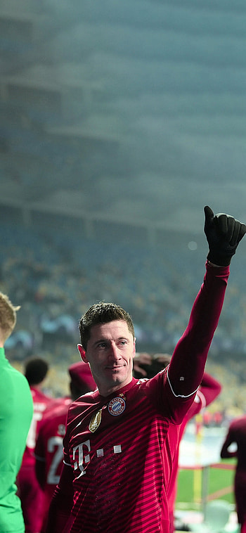 Lewandowski, sports uniform, 21/22, bayern, new season HD phone wallpaper