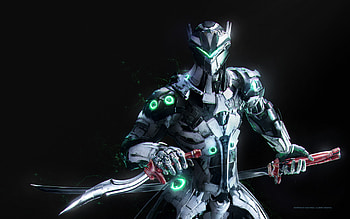 Genji Overwatch Artwork, genji-overwatch, overwatch, games, xbox-games, ps-games, pc-games, 2016-games, artwork, artist, digital-art HD wallpaper