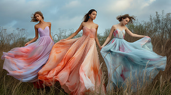 Elegant Bridesmaid Dresses in Pastel Tones, bridesmaid dress, bridesmaid, fashion, dress, model HD wallpaper