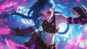Jinx Unleashed: League of Legends, video game, League Of Legends, Jinx (League Of Legends) HD wallpaper