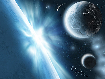Landscape, Planets, Universe, Sun HD wallpaper