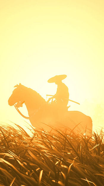 ghost of tsushima, horse HD phone wallpaper