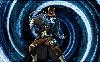 The Good Doctor, blue grunge background, Fortnite, vortex, Fortnite characters, The Good Doctor Skin, Fortnite Battle Royale, The Good Doctor Fortnite HD wallpaper