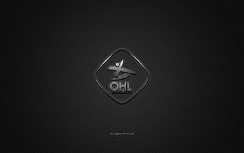 Oud-Heverlee Leuven, Belgium football club, Jupiler Pro League, silver logo, gray carbon fiber background, Belgian First Division A, football, Leuven, Belgium, Oud-Heverlee Leuven logo HD wallpaper