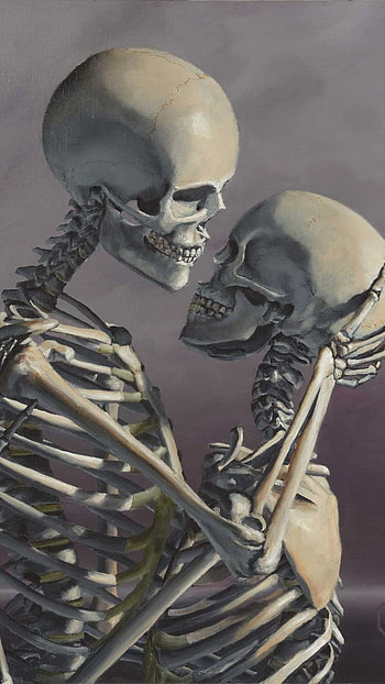 Skeleton, Couple Skeleton HD phone wallpaper