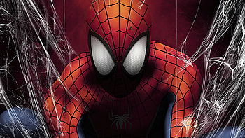Spider Man In Web, spiderman, superheroes, artwork HD wallpaper