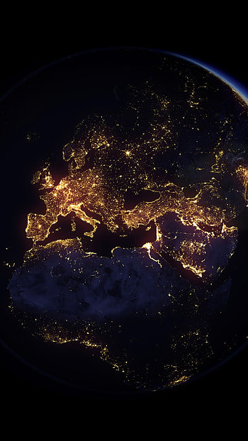 Constellation of lights, Earth at Night HD phone wallpaper