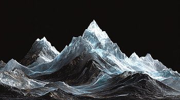 Earth's Crystal Peaks —, earth, mountain, peak, snow, ice, Snowy Mountain HD wallpaper