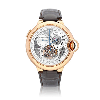 Cartier ballon bleu, Limited edition pink gold, Tourbillon wristwatch HD phone wallpaper