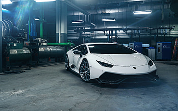 White Lamborghini Huracan, White, Huracan, whte, Lamborghini HD wallpaper