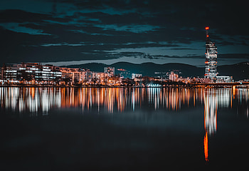 Cities, Building, Night City, Tower HD wallpaper
