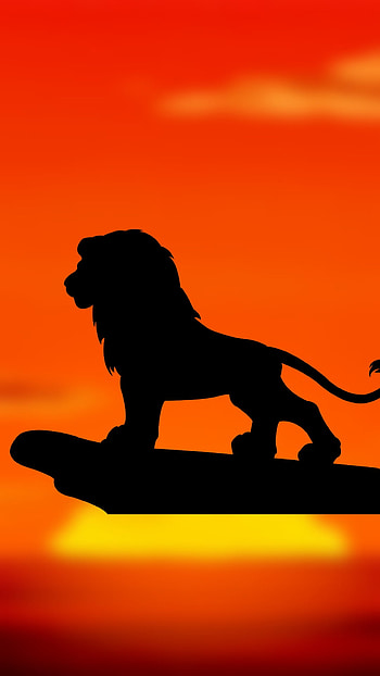 El rey leon, heat, orange HD phone wallpaper