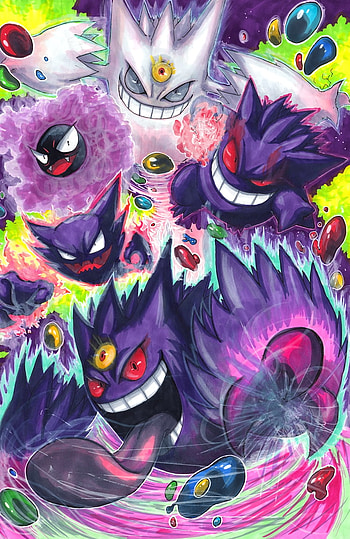 Phantom Forces! Gastly, Haunter, Gengar, Mega Gengar & Shiny Mega Geng. Gengar pokemon, Pokemon, Ghost pokemon HD phone wallpaper