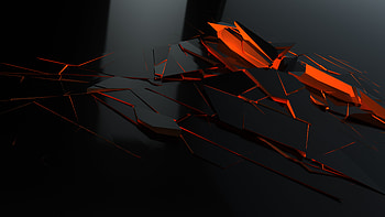 Broken Glass Pieces Red , abstract, artist, artwork, digital-art HD wallpaper