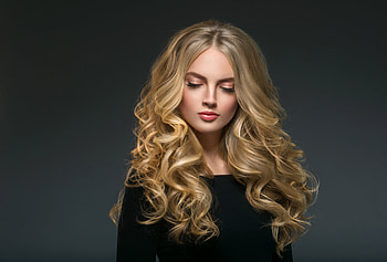 Blonde, model, pretty, female HD wallpaper