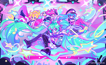 Muse Dash : Hatsune Miku & Friends Unite in Vibrant Rhythm, Hatsune Miku, Rin (Muse Dash), Marija (Muse Dash), Buro (Muse Dash), video game, Muse Dash HD wallpaper