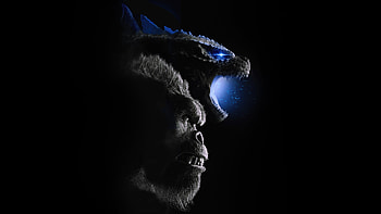 Godzilla X Kong The New Empire Poster, godzilla-x-kong-the-new-empire, movies, 2024-movies, kong, poster, dark, godzilla HD wallpaper