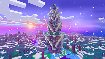 Christmas Tree Minecraft, video game, Minecraft HD wallpaper