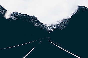 Dark Road Covered By Mountains, road, mountains, graphy HD wallpaper