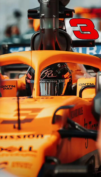 F1 McLaren Daniel ricc, automotive_exterior, orange HD phone wallpaper