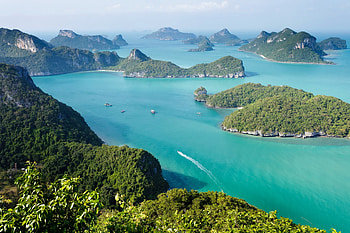 Thailand parks, Koh Samui scenery, Above the island, Nature HD wallpaper