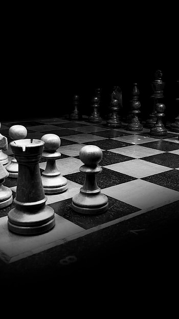 Black & WHITE CHESS HD phone wallpaper