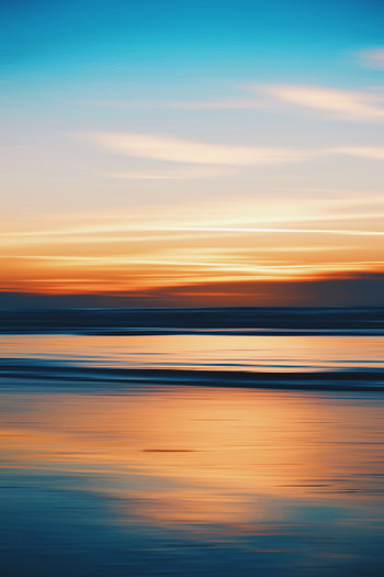 Nature, Water, Sunset, Twilight, Clouds, Horizon, Dusk HD phone wallpaper