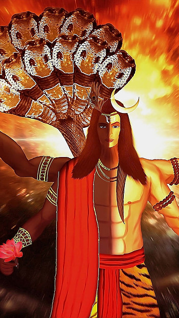 Mahakal Ke, Painting, Lord Shiva HD phone wallpaper