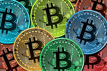 Bitcoin , High resolution, Digital currency, Dark background HD wallpaper
