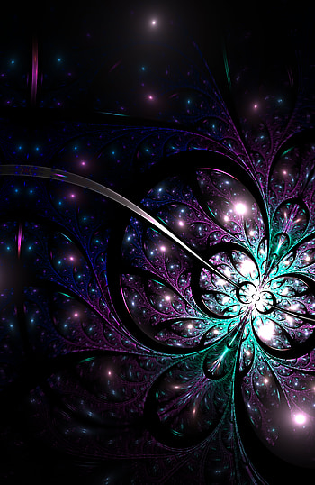 Patterns, Abstract, Violet, Lines, Fractal, Glow, Purple HD phone wallpaper