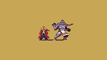 Fullmetal Alchemist Pixel Art Featuring Edward and Alphonse Elric, Anime, Fullmetal Alchemist, Alphonse Elric, Edward Elric, pixel art HD wallpaper