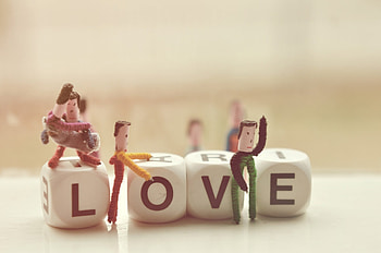 Toys, Love, Words, Letters, Dice HD wallpaper