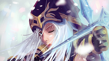 League of Legends, Ashe, Gaming character, Powerful archer HD wallpaper