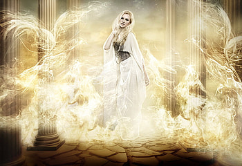 The celestial goddes, gir, abstract, fantasy, nice, goddes HD wallpaper