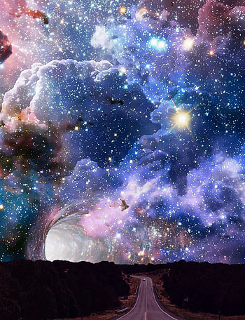 Gallaxy, sky, Stars, space HD phone wallpaper