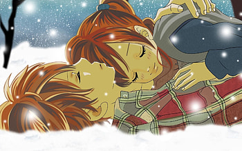 Anime, Winter, Snow, Two, Bokura Ga Ita HD wallpaper