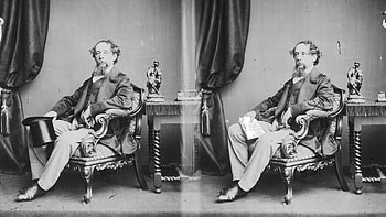 Monochrome, Charles Dickens HD wallpaper