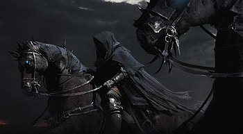 Fantasy, Horses, Night, Cape, Black Riders HD wallpaper