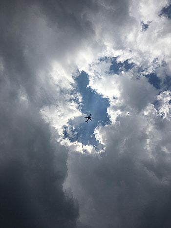 Sky, Miscellanea, Miscellaneous, Plane, Airplane, Bottom View HD phone wallpaper