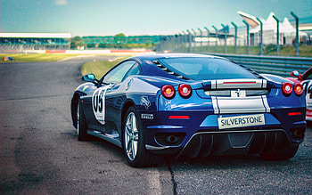 Rear view, sports car, Ferrari F430 HD wallpaper