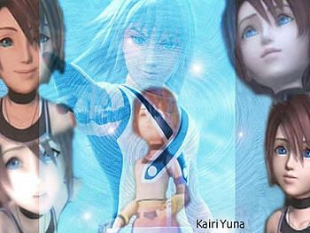 Kairi, blue, game, girl, stuff HD wallpaper
