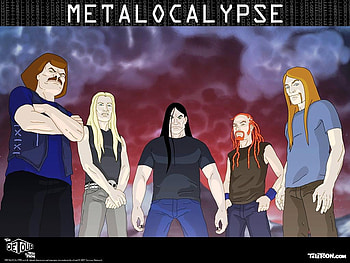metalocalyps members, metal, music, cartoon HD wallpaper