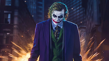 Heath Ledger Joker Cosplay , joker, supervillain, superheroes, artist, artwork, digital-art HD wallpaper