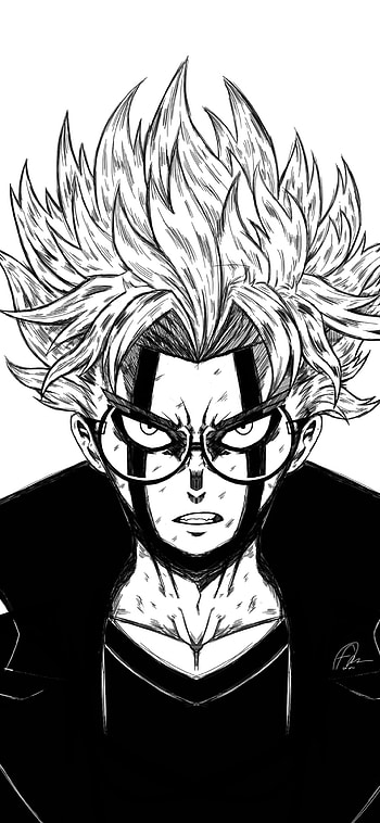 Dandadan — Monochrome Fury, Anime, Dandadan HD phone wallpaper