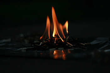 Fire, Dark, Flame, Matches HD wallpaper