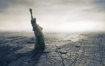 Statue of Liberty - Apocalypse, 3d, fantasy, apocalypse, render, Statue of liberty, statue HD wallpaper